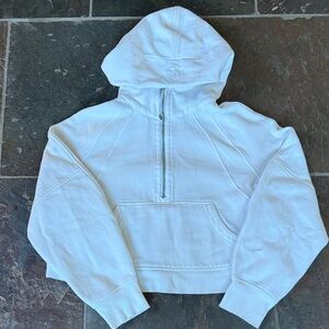 Lululemon Athletica White Half-Zip Hoodie